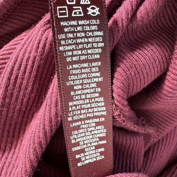 Skims Ribbed Lounge Long Sleeve Maxi Dress Sz S - Picture 6 of 6